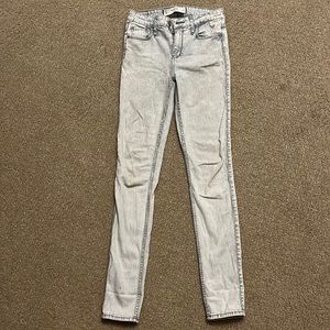 Abercrombie skinny pinstripe jeans.